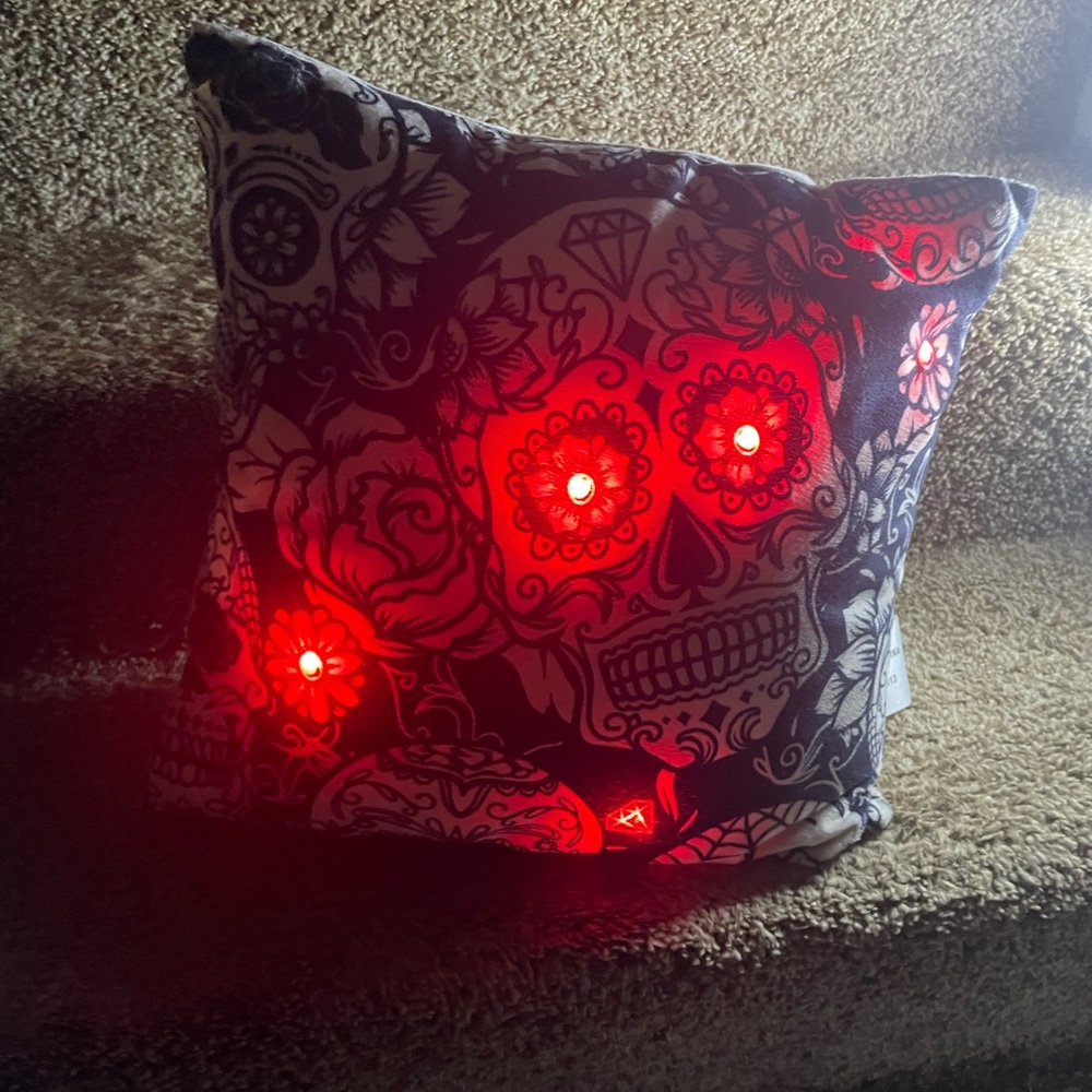 Light up Skeleton Pillow